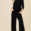 PASH BOUTIQUE Black Mid Sleeve Jumpsuit
