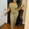 PASH BOUTIQUE Lt. Olive Leopard Set New Arrivals
