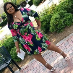Pashboutique Clearance Floral Midi Dress