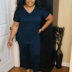 PASH BOUTIQUE MidNight Navy Lounge Set Sets (Missy)