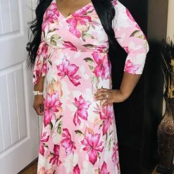 PASH BOUTIQUE Pink Floral Maxi New Arrivals