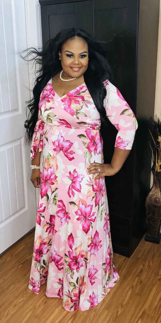 PASH BOUTIQUE Pink Floral Maxi New Arrivals