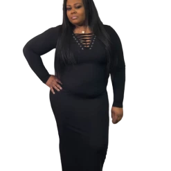 PASH BOUTIQUE Black String Maxi