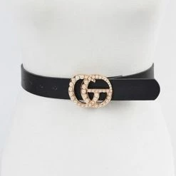 PASH BOUTIQUE Black Pearl GG Belt