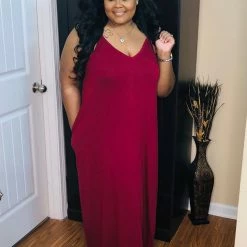 PASH BOUTIQUE New Arrivals Cabernet Plus Maxi Dress