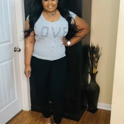 PASH BOUTIQUE New Arrivals Grey Love Tee