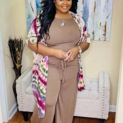 PASH BOUTIQUE Mocha Plus Jumpsuit