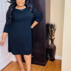 PASH BOUTIQUE New Arrivals Black Flare Dress