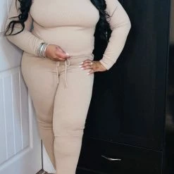 PASH BOUTIQUE Taupe Jumpsuit