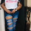 PASH BOUTIQUE Dark Blue Jeans Clearance
