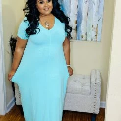 PASH BOUTIQUE Mint Short Sleeve Maxi New Arrivals