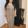 PASH BOUTIQUE Leopard Brown Maxi Dress