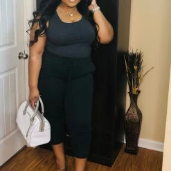 PASH BOUTIQUE Charcoal Jogger Set