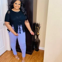 PASH BOUTIQUE Lilac Plus Jeans New Arrivals