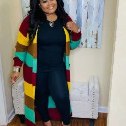 PASH BOUTIQUE Multicolored Plus Duster B