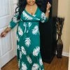 PASH BOUTIQUE Hunter Green Maxi Dress New Arrivals