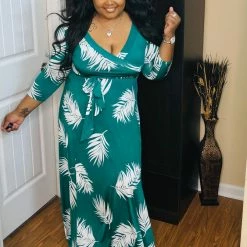 PASH BOUTIQUE Hunter Green Maxi Dress New Arrivals