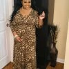 PASH BOUTIQUE Leopard Plus Maxi Dress