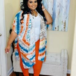 PASH BOUTIQUE Rust Kimono