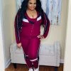 PASH BOUTIQUE Burgundy Workout Set
