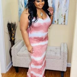 PASH BOUTIQUE Mauve Plus Tie-dye Maxi New Arrivals