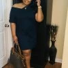 PASH BOUTIQUE Midnight Navy T-shirt Dress