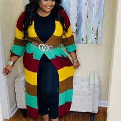 PASH BOUTIQUE Multicolored Plus Duster B