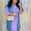 PASH BOUTIQUE Lavender Long Tshirt Dress
