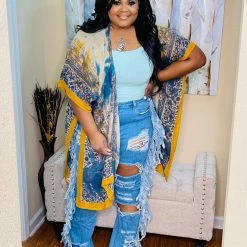 PASH BOUTIQUE Mustard Kimono