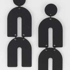 PASH BOUTIQUE Black Earrings Accessories