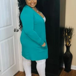 PASH BOUTIQUE K Green Cardigan New Arrivals