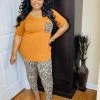 PASH BOUTIQUE Almond Leopard Set New Arrivals