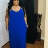 PASH BOUTIQUE Bright Blue Plus Maxi Dress New Arrivals