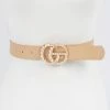 PASH BOUTIQUE Accessories Nude Pearl GG Belt