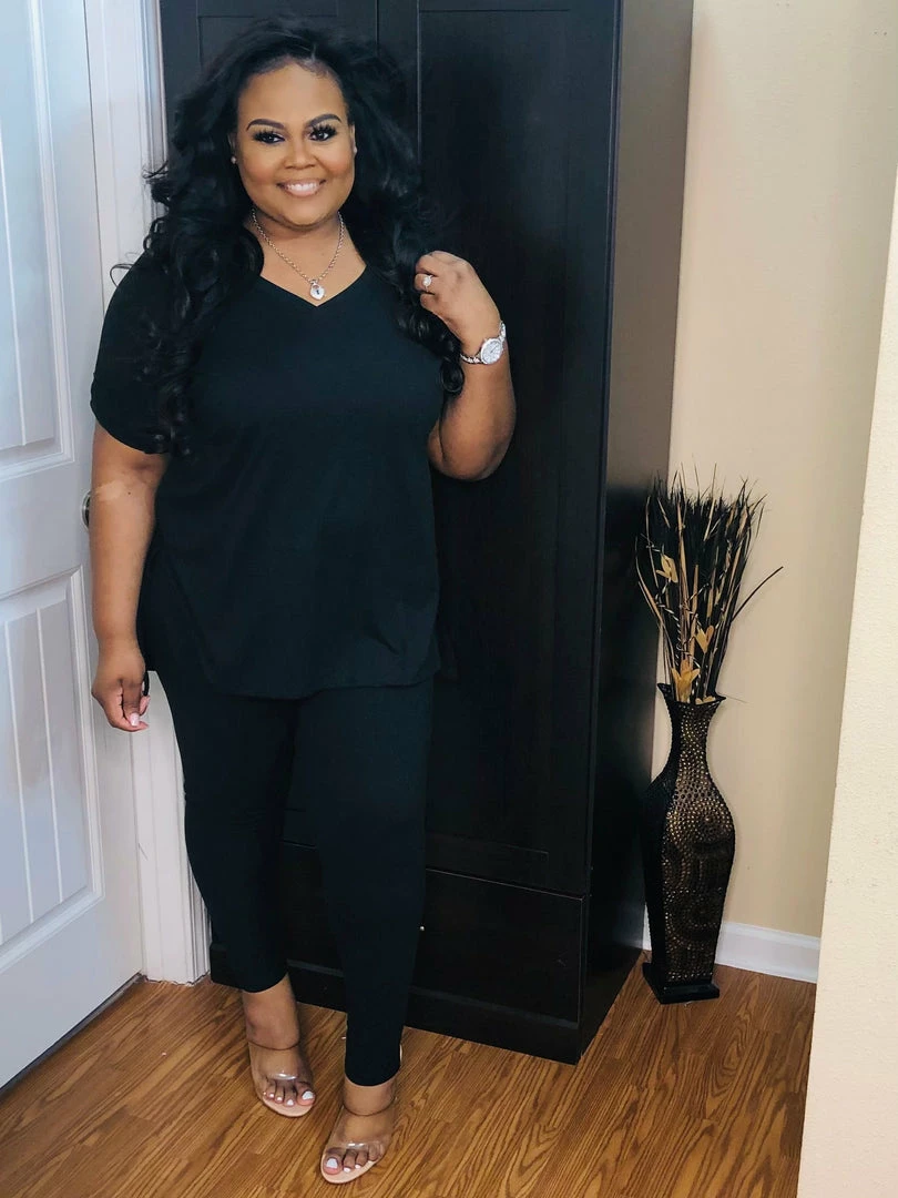 PASH BOUTIQUE Clearance Black Lounge Set