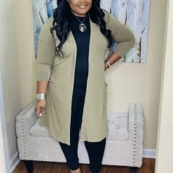 PASH BOUTIQUE Khaki Cardigan