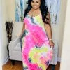 PASH BOUTIQUE New Arrivals Pink/Black Maxi