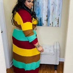 PASH BOUTIQUE Multicolored Plus Duster B