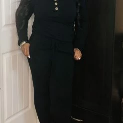 PASH BOUTIQUE Black Jogger Jumpsuit