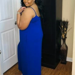 PASH BOUTIQUE Bright Blue Plus Maxi Dress New Arrivals