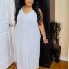 PASH BOUTIQUE Heather Grey Plus Maxi Dress
