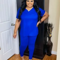 PASH BOUTIQUE Clearance Bright Blue Lounge Set