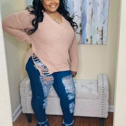 PASH BOUTIQUE Dark/Denim Bell Dist Jeans