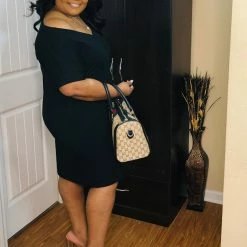 PASH BOUTIQUE Black Plus T-shirt Dress New Arrivals