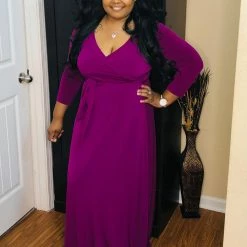 PASH BOUTIQUE Magenta Plus Dress