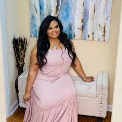 PASH BOUTIQUE Taupe Plus Maxi