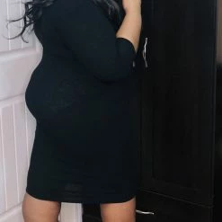 PASH BOUTIQUE Dresses (Missy) Black Midi Dress