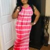 PASH BOUTIQUE Dresses (Missy) Fuchsia Stripe Maxi Dress