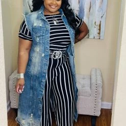 PASH BOUTIQUE Black/Ivory Jumpsuit New Arrivals