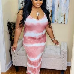 PASH BOUTIQUE Mauve Tye-dye Maxi New Arrivals